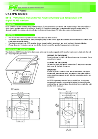 Thumbnail of document Manual - EE10 - Humidity and Temperature Room Sensor